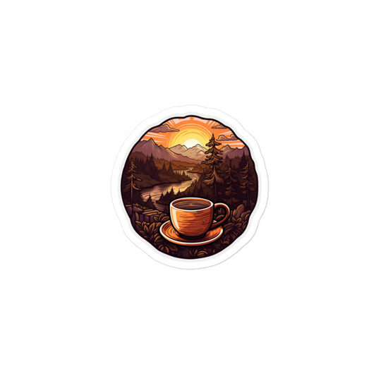 Sunset Coffee Sticker